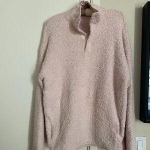 New! SKIMS, Cozy knit pullover, Pale Pink, SZ L/XL
